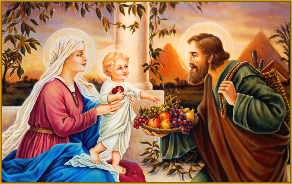 HOLY FAMILY WITH FRUIT