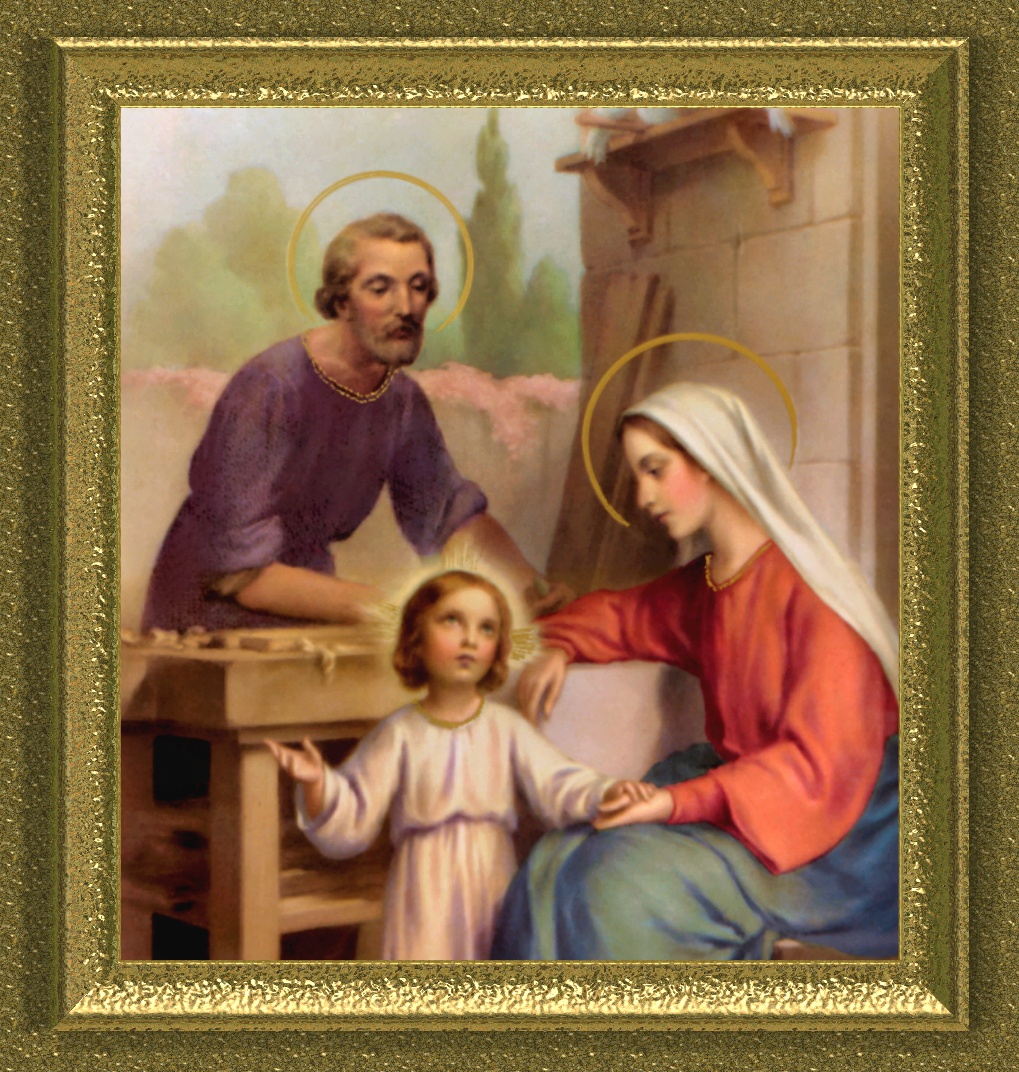 HOLY FAMILY IN FLORENTINE FRAME