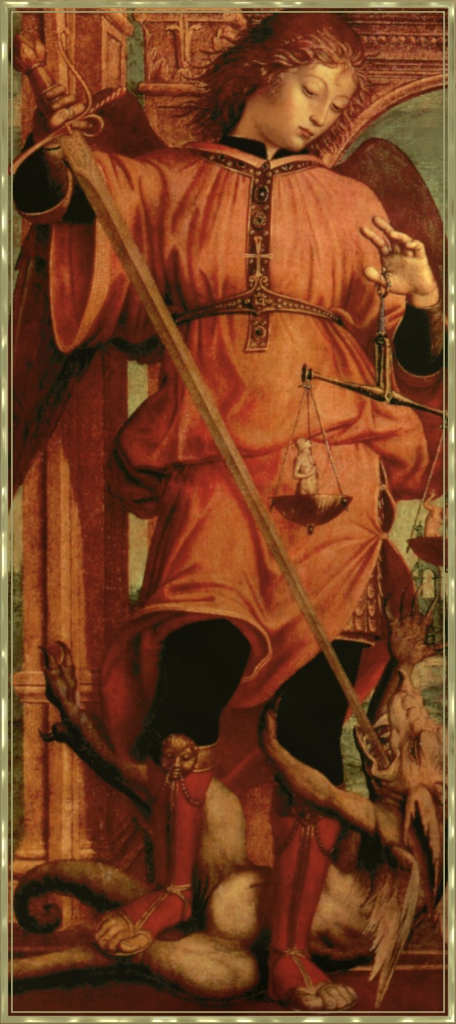 ST. MICHAEL WITH SCALES