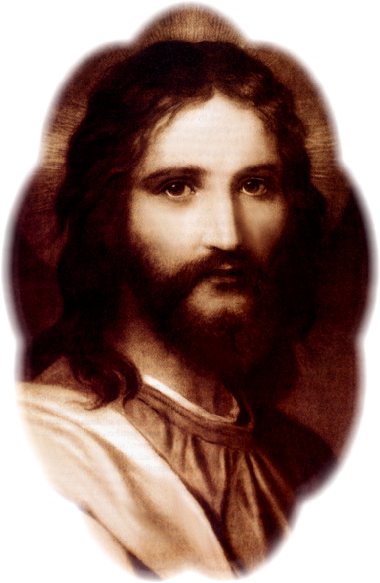 CHRIST IN SEPIA WITH PHOTO FADE