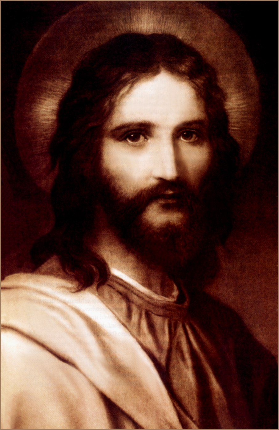 CHRIST IN SEPIA