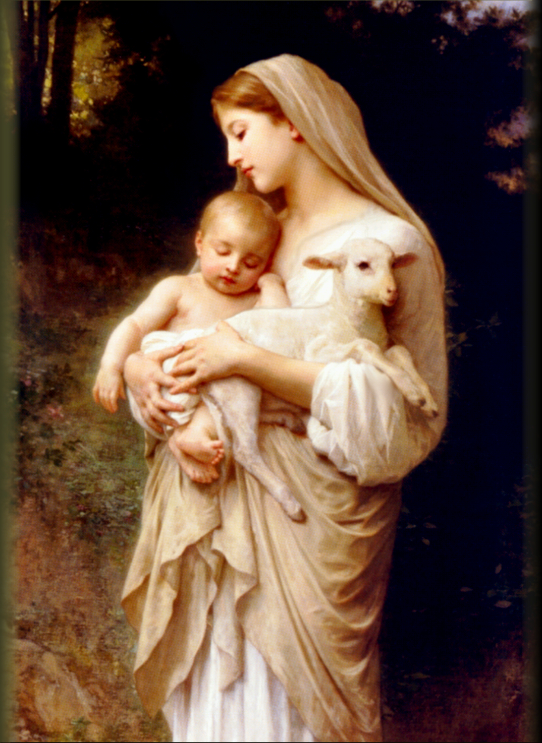 BOUGUEREAU MADONNA WITH BEVELED EDGE