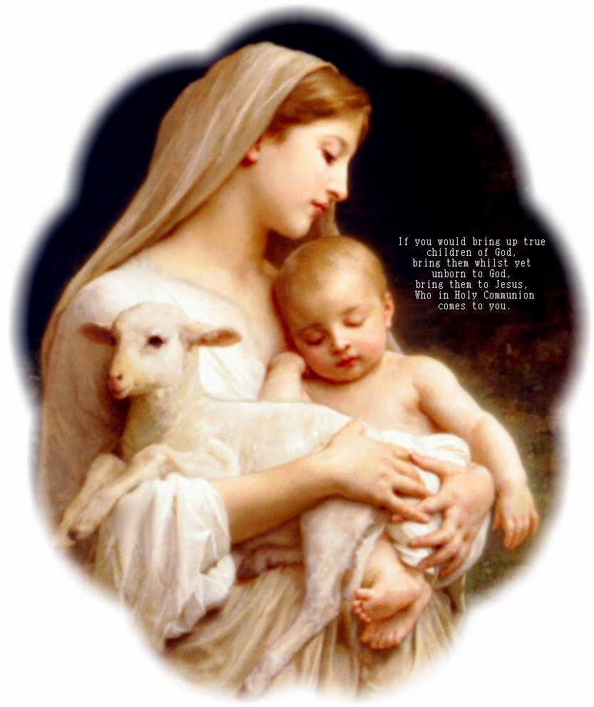 BOUGUEREAU MADONNA FADE WITH TEXT