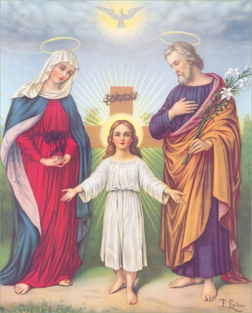 THE HOLY FAMILY WITH THE HOLY SPIRIT
