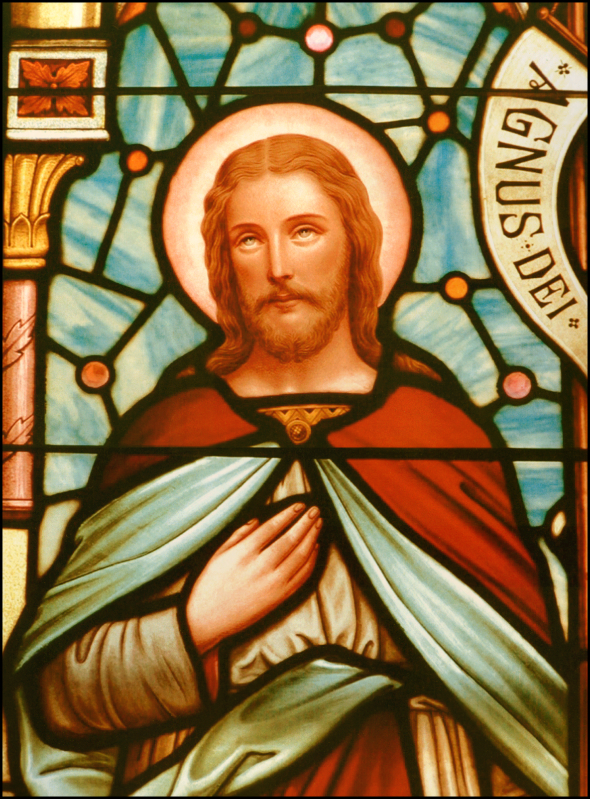 STAINED GLASS CHRIST