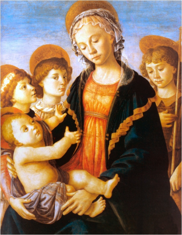 VIRGIN AND CHILD BY BOTTICELLI