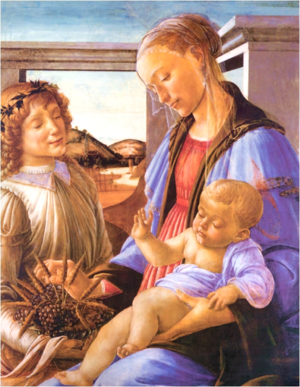 MADONNA OF THE EUCHARIST BY BOTTICELLI