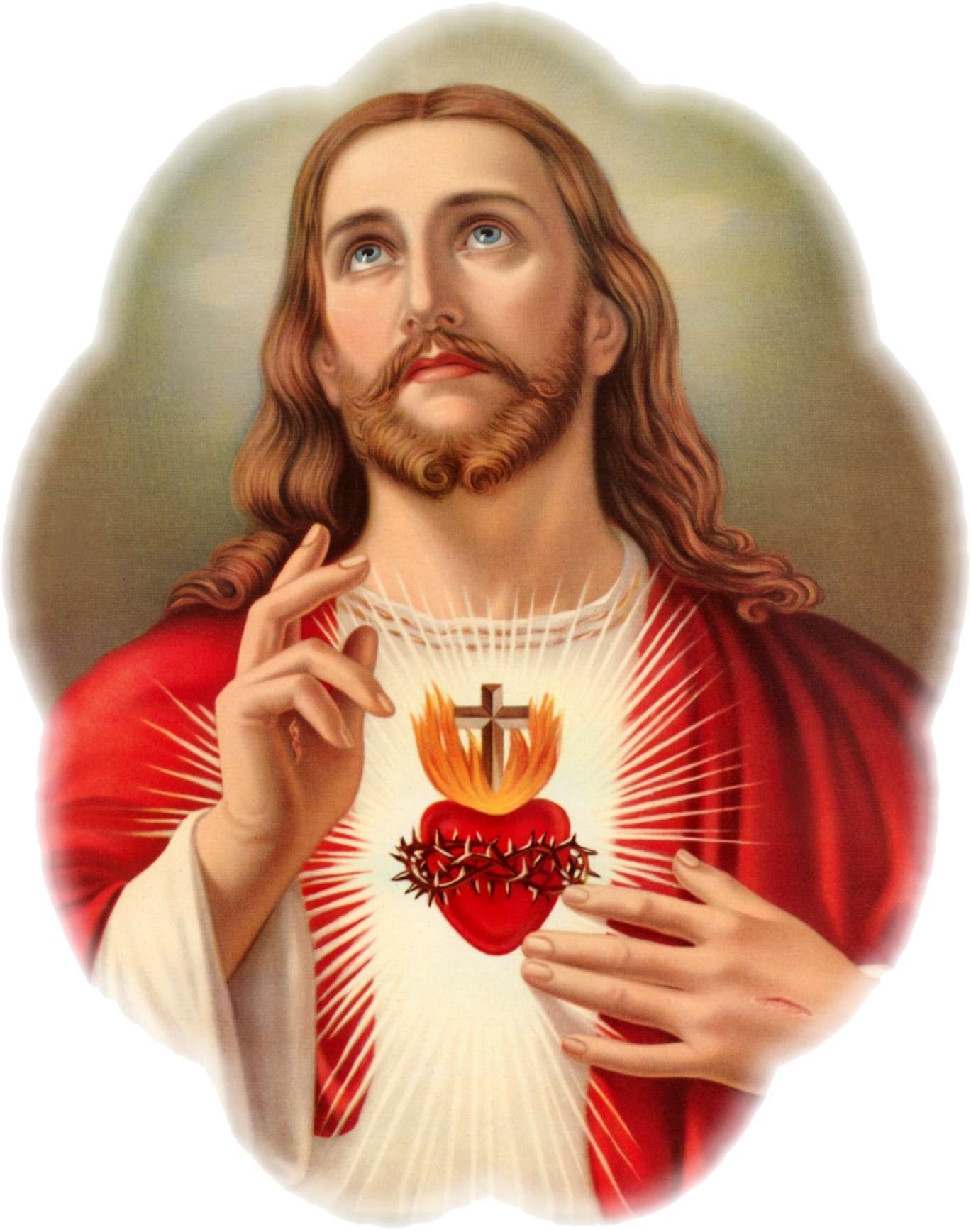 SACRED HEART WITH PHOTO FADE