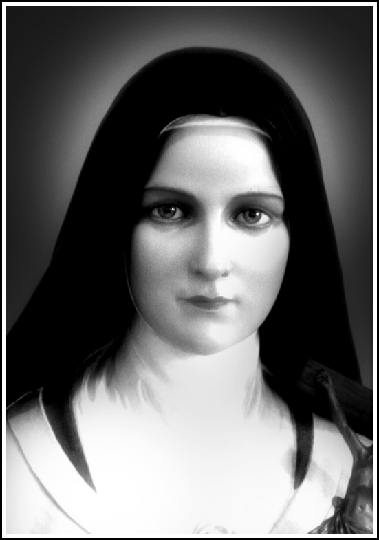 BLACK AND WHITE: ST. THERESE