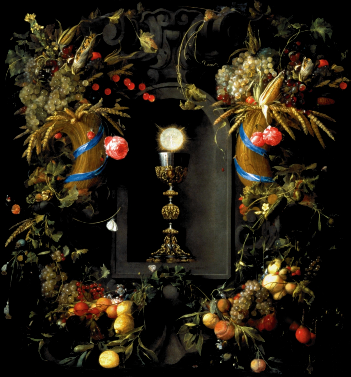 CHALICE WITH FRUITS AND FLOWERS