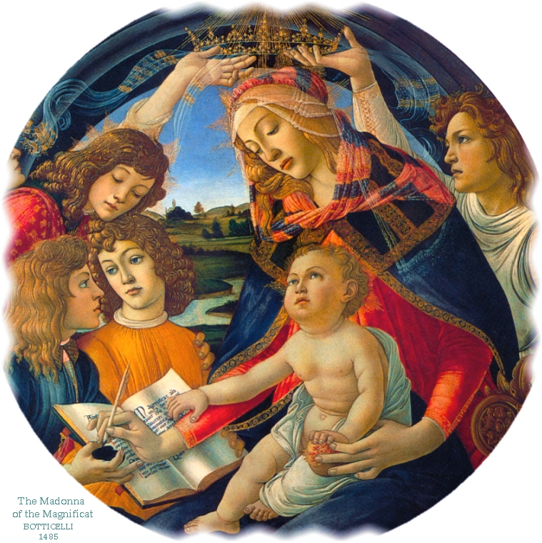 MADONNA OF THE MAGNIFICAT WITH PHOTO EDGE