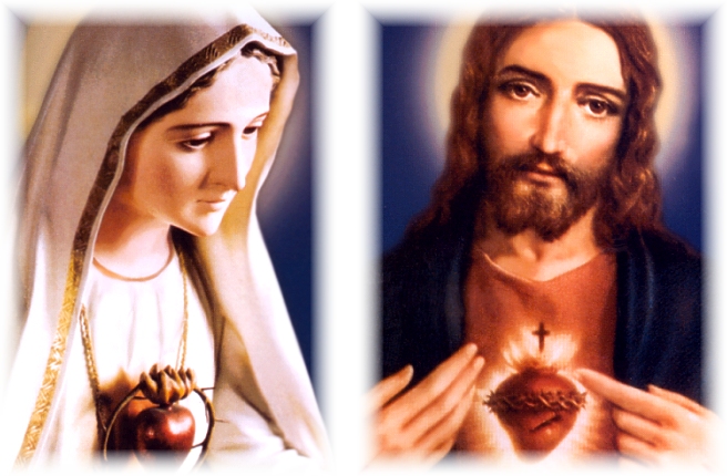 TWO HEARTS OF JESUS AND MARY