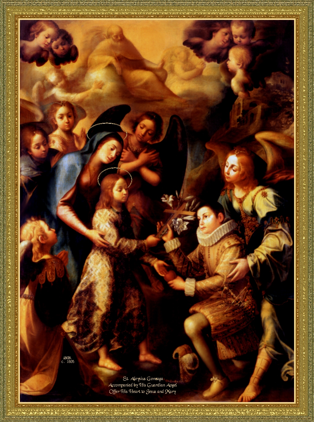 ST. ALOYSIUS WITH THE VIRGIN