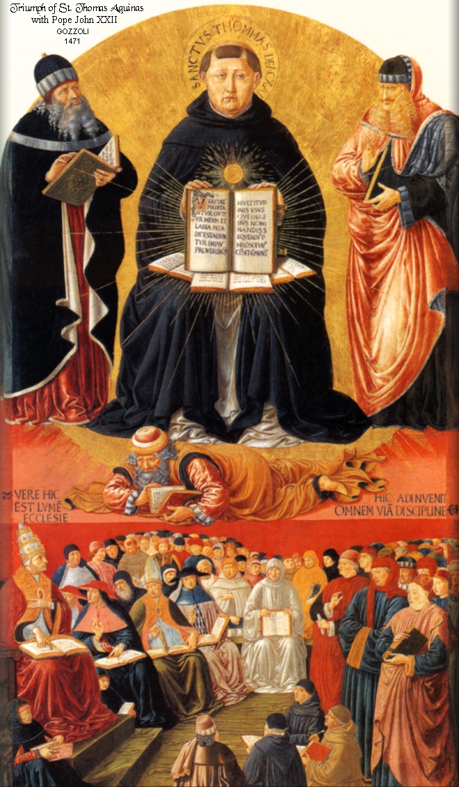 ST. THOMAS AQUINAS WITH JOHN XXII