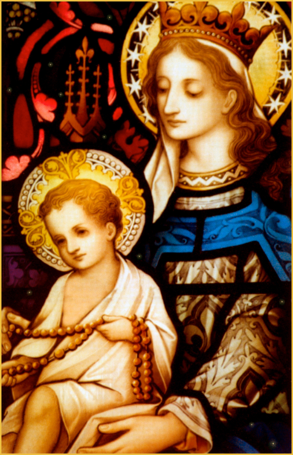 VIRGIN AND CHILD HOLY CARD