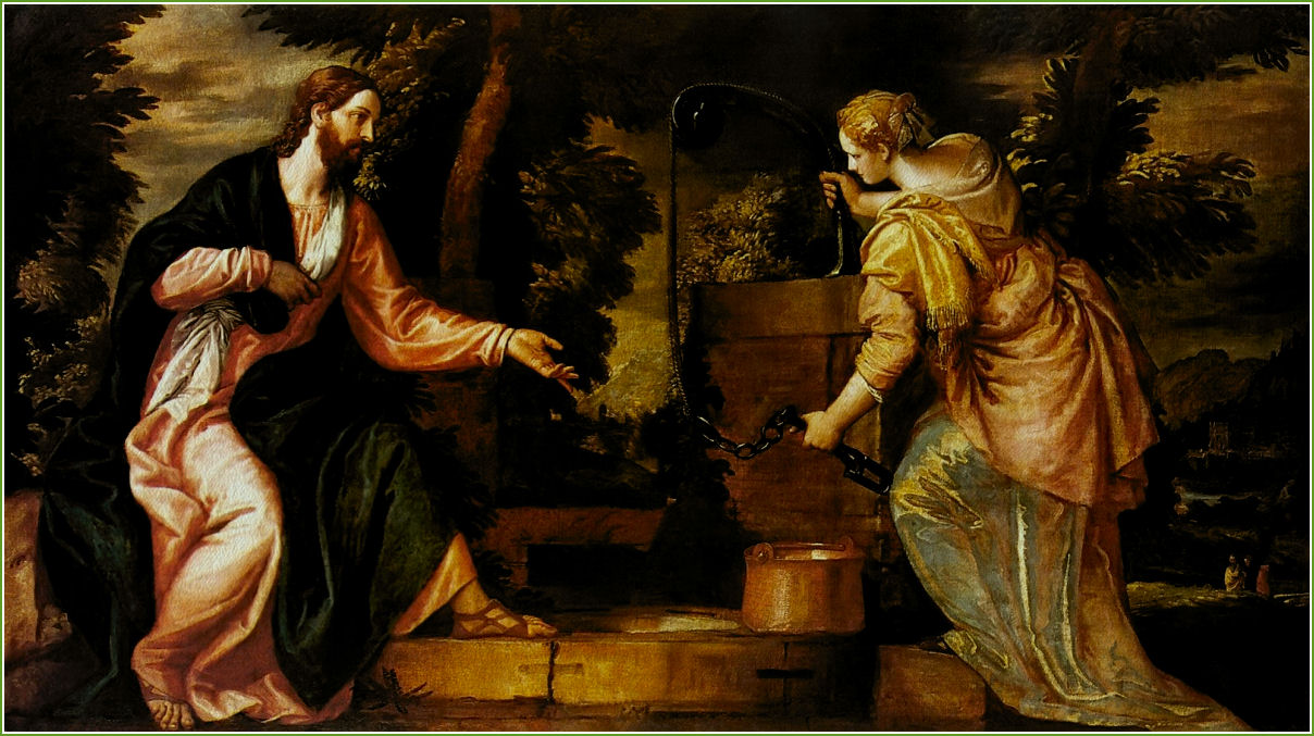 CHRIST AND THE SAMARITAN WOMAN AT THE WELL