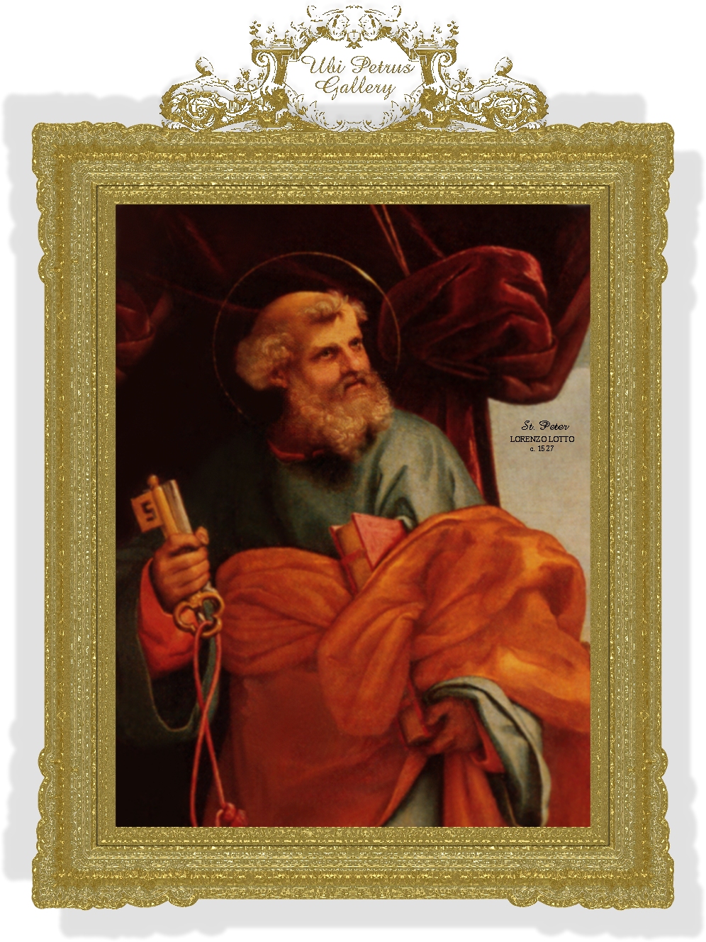 LORENZO LOTTO IMAGE IN GOLD FRAME