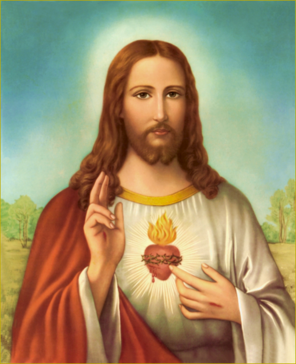 The Sacred Heart of Jesus burns for you
