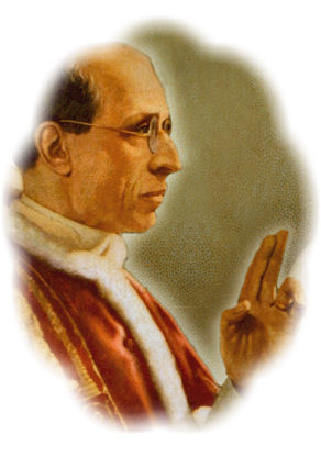 VEN. POPE PIUS XII ON WHITE