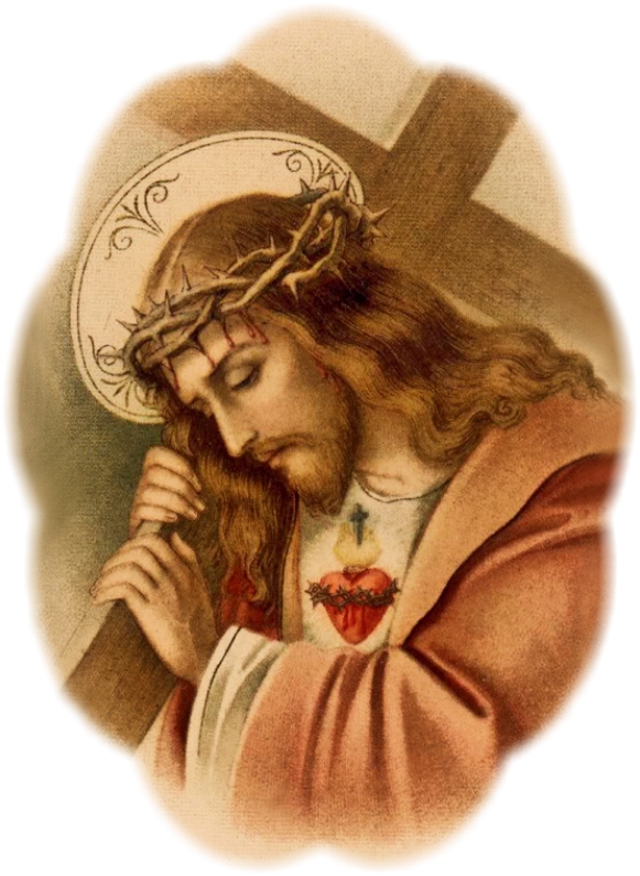 SACRED HEART WITH CROWN OF THORNS