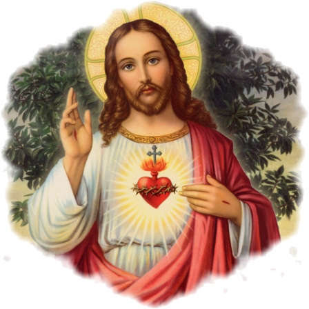 THE SACRED HEART WITH PHOTO FADE