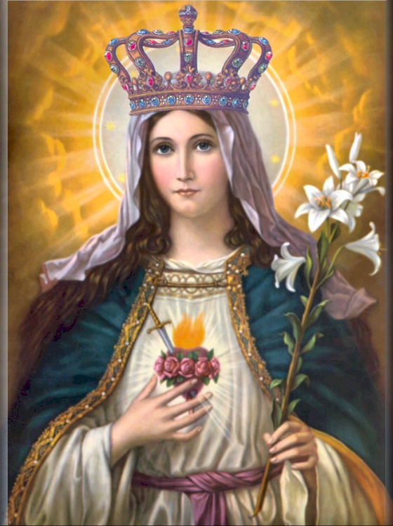 IMMACULATE HEART WITH CROWN